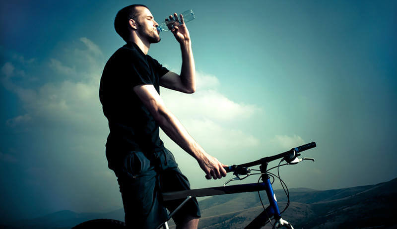 man thirsty